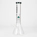 FOGGX | 14" Glass Water Pipe with Percolator [FT187] Glass Bong LEHIGH WHOLESALE Teal