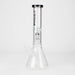 FOGGX | 14" Glass Water Pipe with Percolator [FT187] Glass Bong LEHIGH WHOLESALE Gray