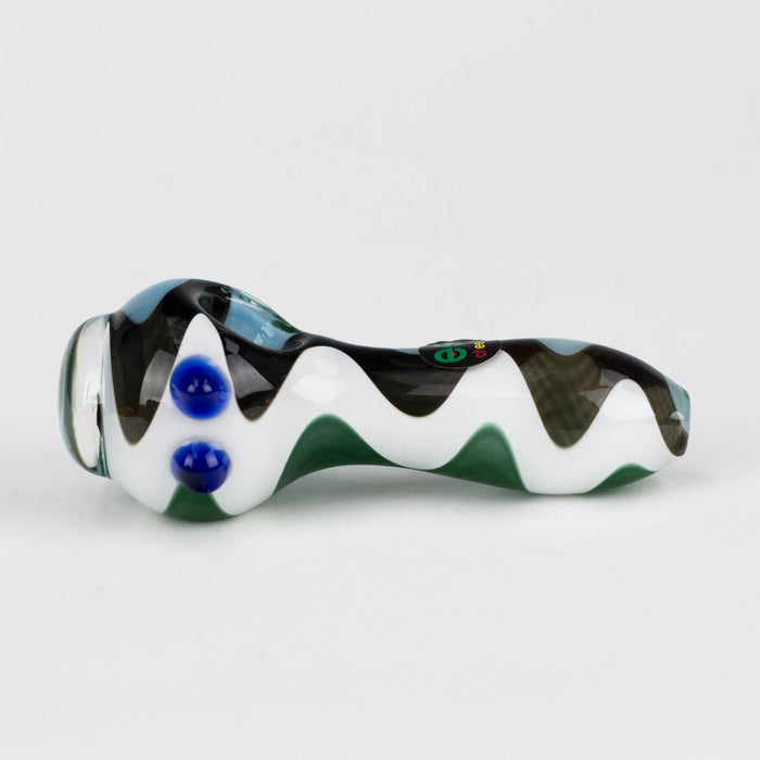 Cheech | 3.5" Glycerin Hand Freezable Pipe – Assorted Colors Glass Pipe Smoking Cat Distribution