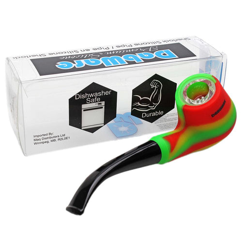 Dabware | Platinum Sherlock Silicone Pipe (Rasta) Silicone Pipe Maq Distributors