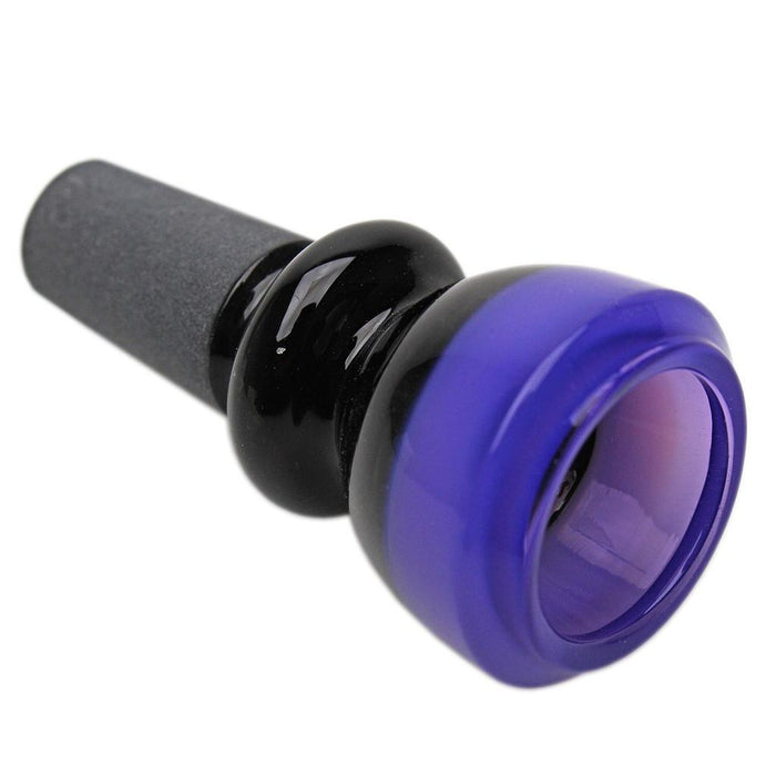 Karma | 14mm Black and Shade Glass Bowl Bowl · Popper Maq Distributors Purple