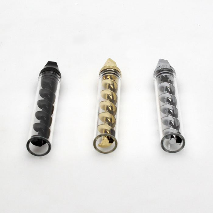 Glass Blunt with Corkscrew Twist-Color assorted Blunt Maq Distributors