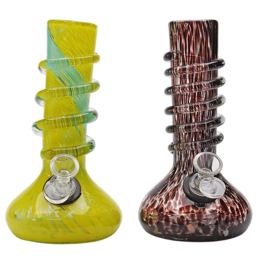 Genuine Pipe Co | 8" Oval Base Premium Softglass Bong Glass Bong Maq Distributors
