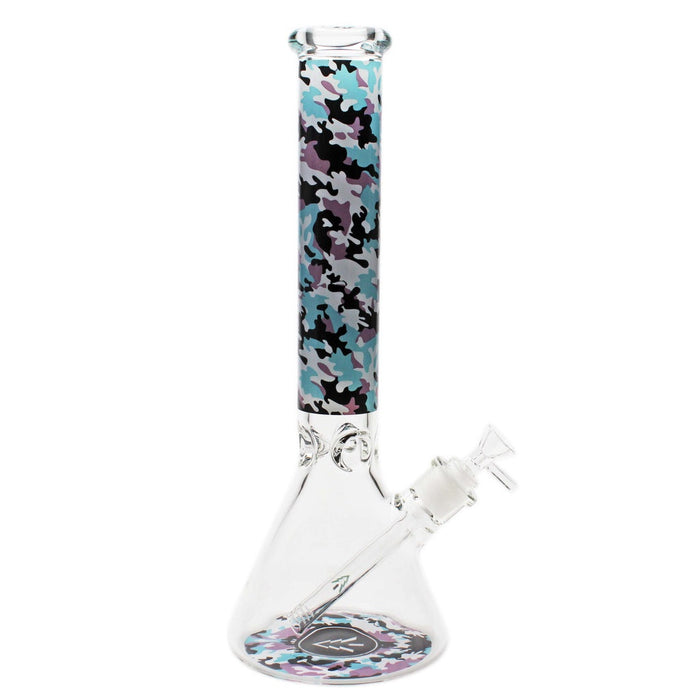 Tree Glass | 15" 7mm Beaker DigiCamo Pattern Glass Bong Glass Bong Maq Distributors