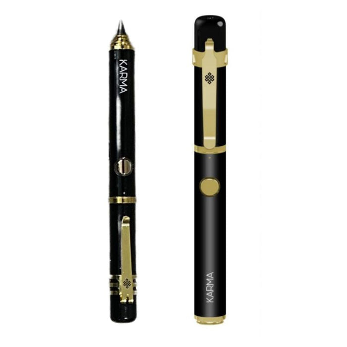 Karma | Pen Discreet With Writing Attachment 510 Battery (Black) 510 Battery Maq Distributors