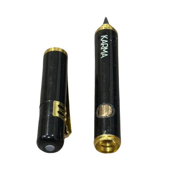 Karma | Pen Discreet With Writing Attachment 510 Battery (Black) 510 Battery Maq Distributors