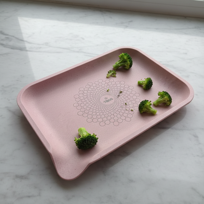 TBBC Rose Bliss Eco Rolling Tray | 100% Biodegradable Pulp | Wholesale Bulk Tray THEBOOMBOXCLUB Canada