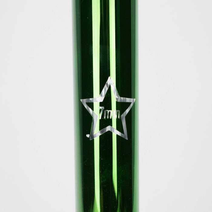 SPARK | 18" 7 mm metallic classic beaker bong ( GP2049 ) Glass Bong ONE