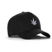 High-Crown 5-Panel Embroidered Leaf Cap-Black Hat & Toque Super Supplys Inc