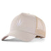 High-Crown 5-Panel Mesh Trucker Cap-Beige Hat & Toque Super Supplys Inc