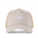 High-Crown 5-Panel Mesh Trucker Cap-Beige Hat & Toque Super Supplys Inc