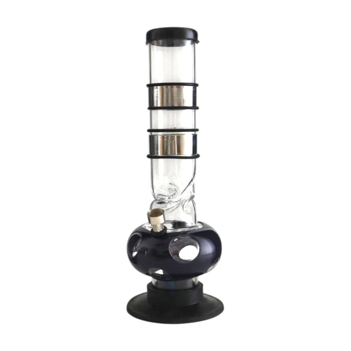 12" Acrylic Waterpipe with Detachable Metal Slider- 2pcs Acrylic Bong Super Supplys Inc