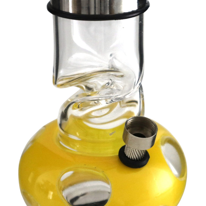 12" Acrylic Waterpipe with Detachable Metal Slider- 2pcs Acrylic Bong Super Supplys Inc