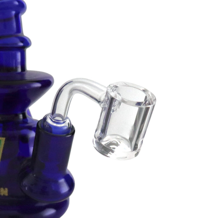 Wellcann | 5" Glass Dab Rig with Circ Perc – Includes Quartz Banger Glass Rig Super Supplys Inc