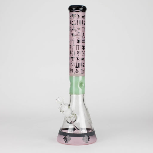 18" 7mm Glass Beaker Bong – Stone Age Design with Ice Catcher Glass Bong 777 Smoke