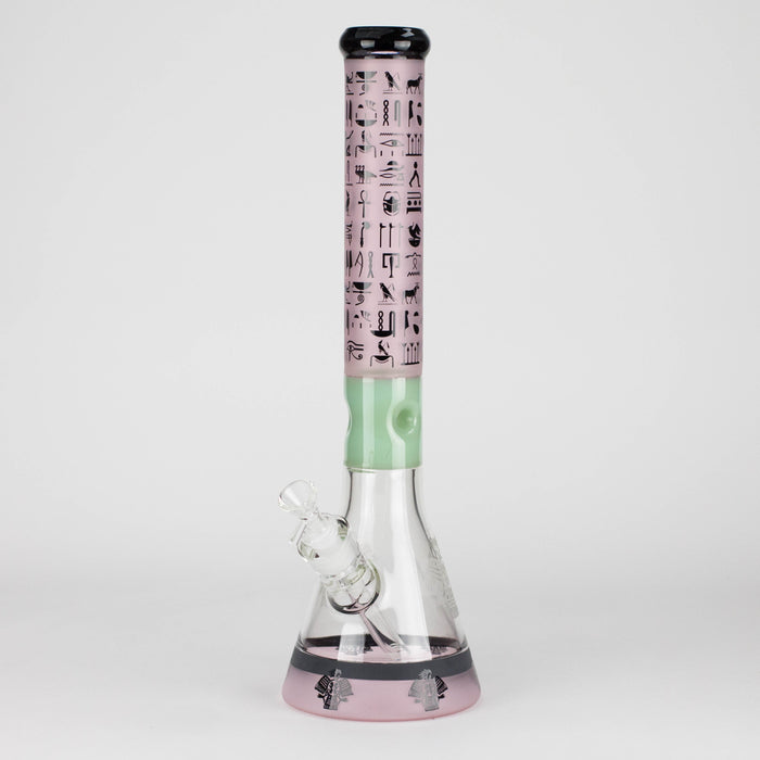 18" 7mm Glass Beaker Bong – Stone Age Design with Ice Catcher Glass Bong 777 Smoke