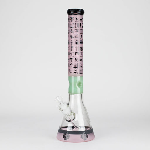 18" 7mm Glass Beaker Bong – Stone Age Design with Ice Catcher Glass Bong 777 Smoke