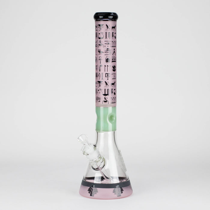 18" 7mm Glass Beaker Bong – Stone Age Design with Ice Catcher Glass Bong 777 Smoke