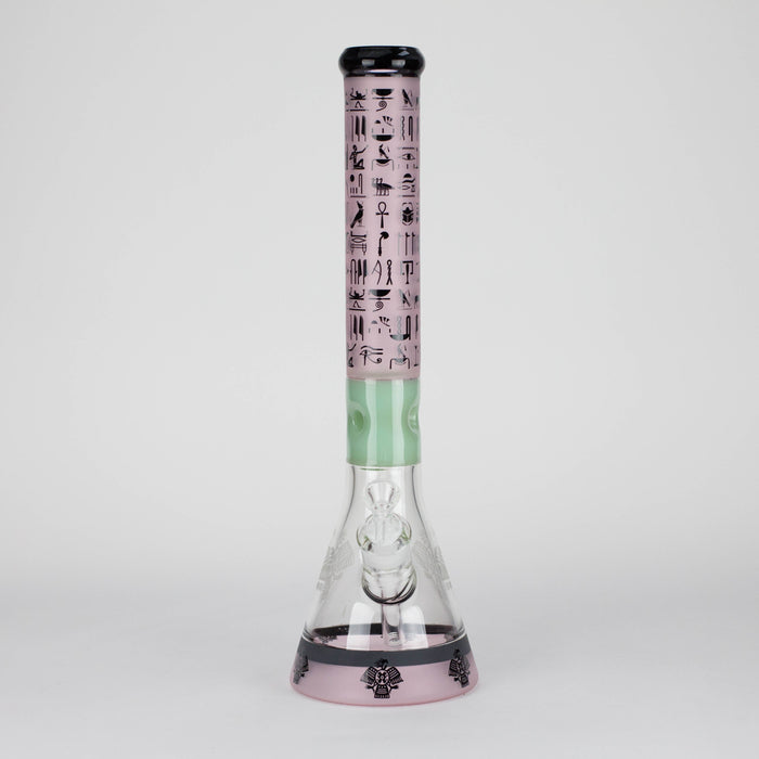 18" 7mm Glass Beaker Bong – Stone Age Design with Ice Catcher Glass Bong 777 Smoke