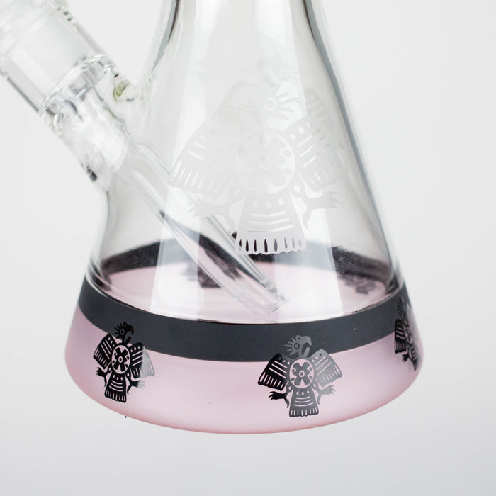 18" 7mm Glass Beaker Bong – Stone Age Design with Ice Catcher Glass Bong 777 Smoke