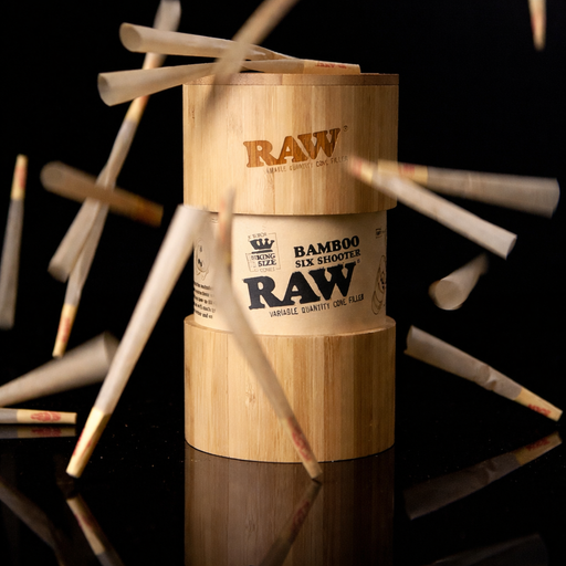 RAW | Bamboo Six Shooter Cone Filler – King Size Filler · Poker Super Supplys Inc