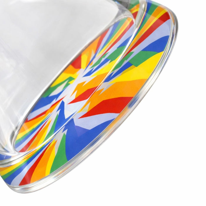 WELLCANN | 15" Heavy Duty Thick Base Beaker Rainbow