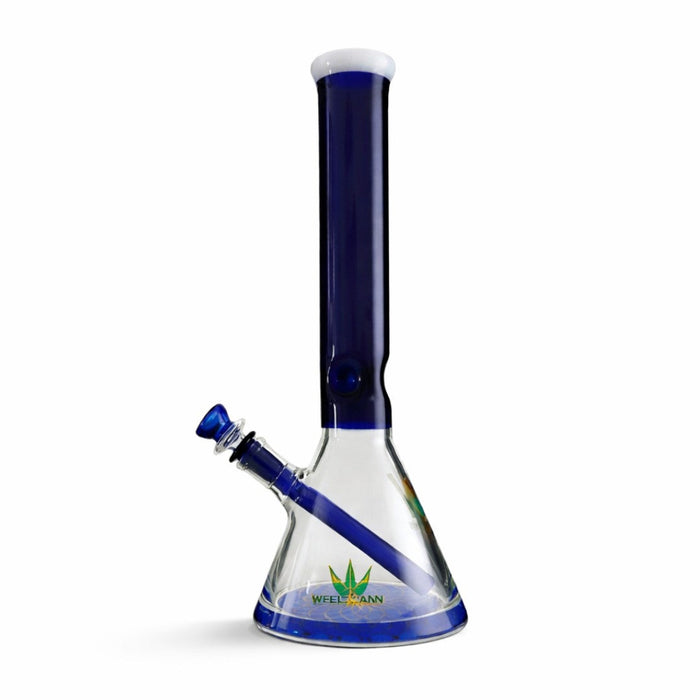 WELLCANN | 15" Thickened Base Geometric Beaker Glass Bong