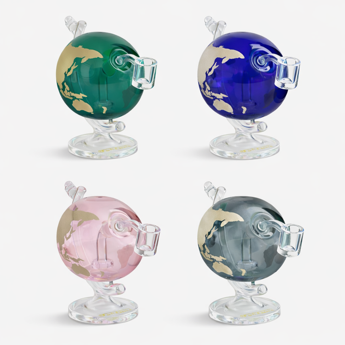 Fortune | 7.5" Globe World Map Glass Bong – 14mm Joint