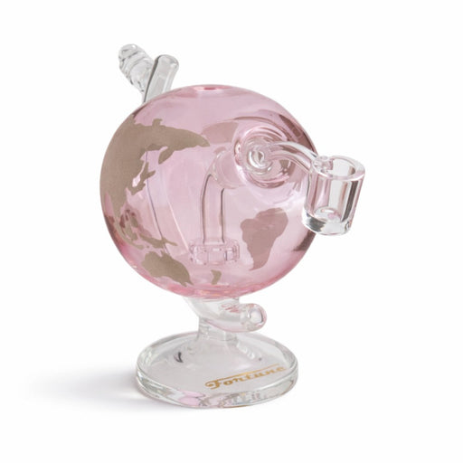 Fortune | 7.5" Globe World Map Glass Bong – 14mm Joint Glass Bong Fortune Pink