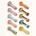 2.5" Double Glass Pipe – 2-Pack (Assorted Mixed Colors) Glass Pipe Super Supplys Inc