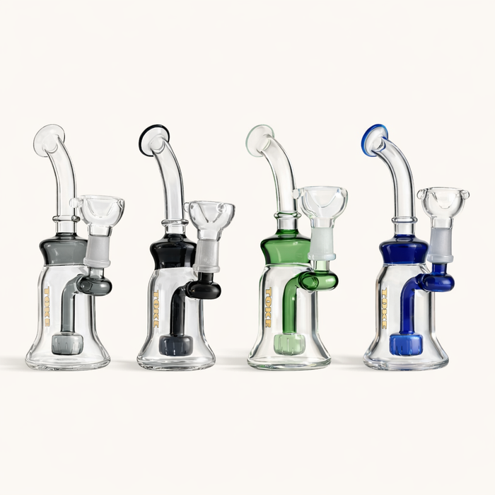 Toke | 8" Glass Dab Rig with Circ Perc Glass Rig Super Supplys Inc
