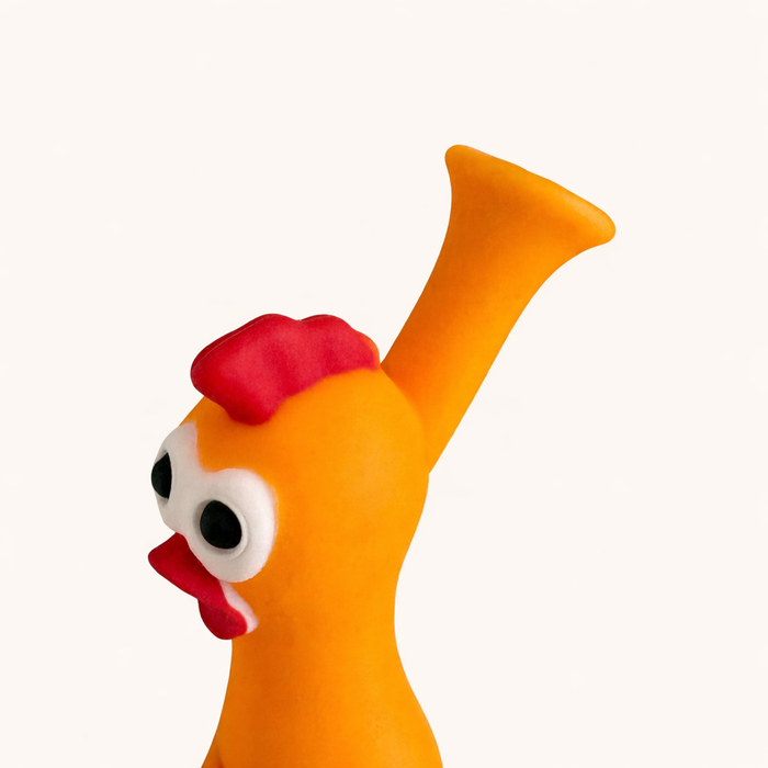 9" Screaming Chicken Silicone Waterpipe Resin · Silicone · Plastic Bong Super Supplys Inc