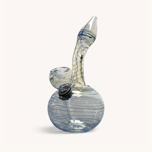 5" Swirl Pattern Mini Glass Dab Rig Glass Rig Super Supplys Inc Blue