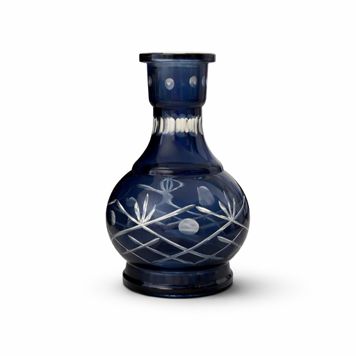 18" Traditional Dual Hose Glass Hookah – Classic Engraved Design Hookah Super Supplys Inc