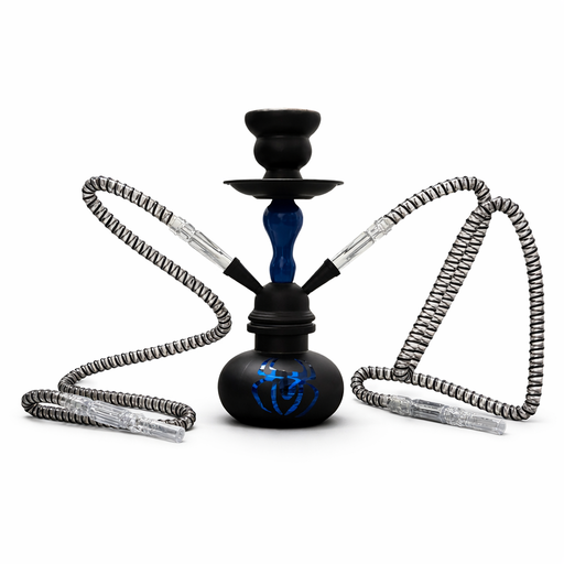 10" Dual Hose Mini Hookah Set Hookah Super Supplys Inc Blue