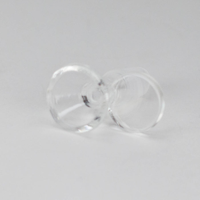 Clear Thick Glass Bowl – 14mm Joint, Round Handle (Pack of 100) Bowl · Popper 777 Smoke