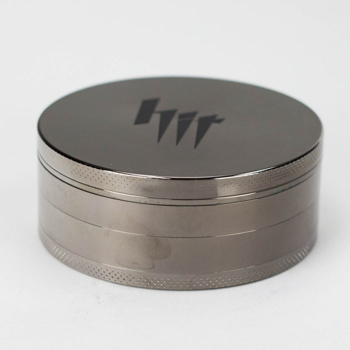 Zinc Gun Metal HIT Grinder 100mm 4pts Regular Grinder NIBO Distribution
