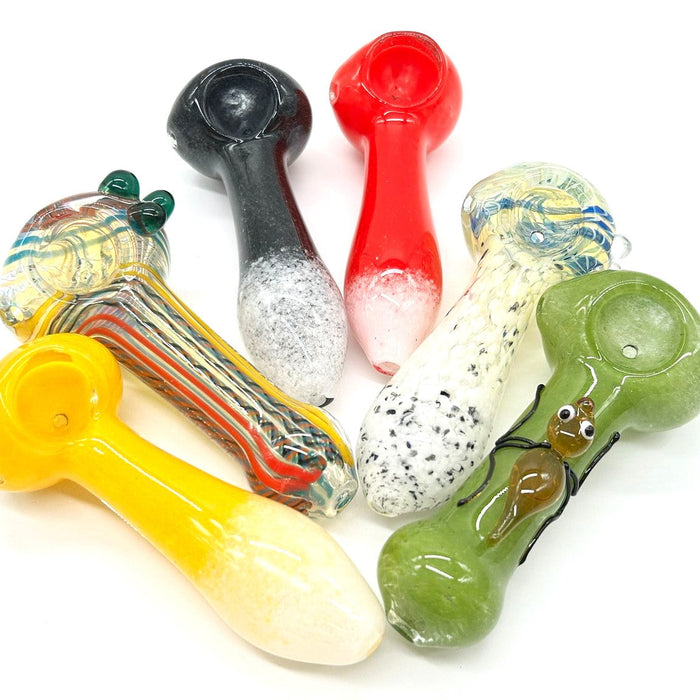 Insideout Glass Pipe 4.5" - Assorted design Glass Pipe NIBO Distribution