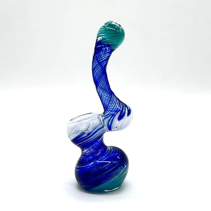 Glass mini bubbler 5" Assorted design Glass Pipe NIBO Distribution