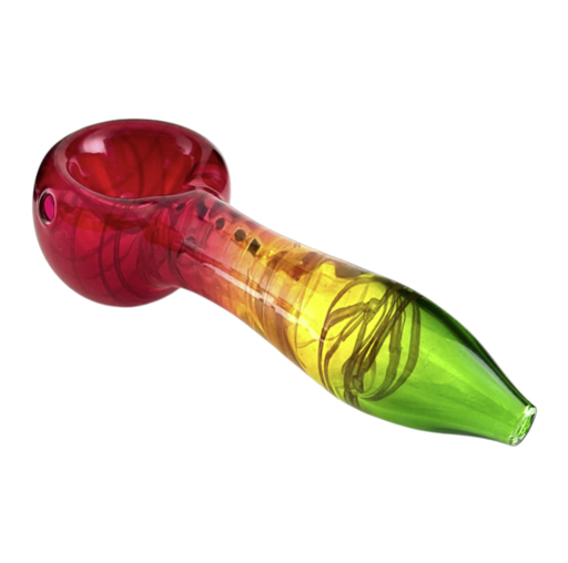 3" Rasta Glass Pipe-2CT Glass Pipe Super Supplys Inc