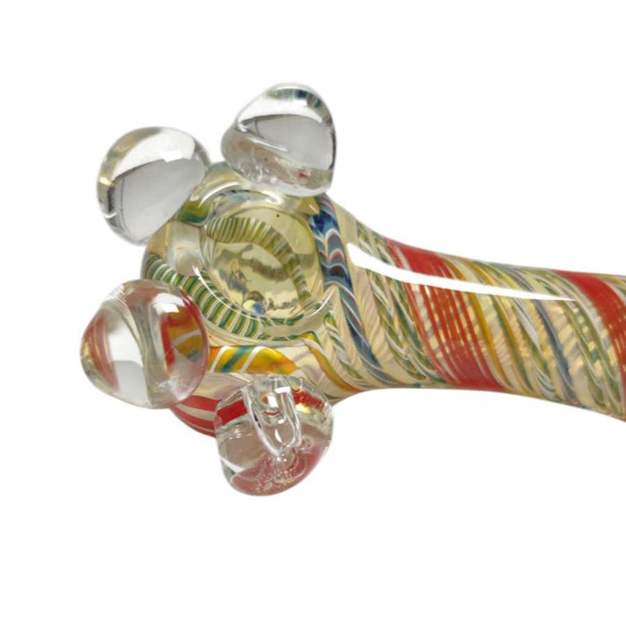 5" Heavy-Duty Glass Hand Pipe – Assorted Colors-2CT Glass Pipe Super Supplys Inc