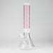 Z14" Glass Bong with Mosaic Art Design - 7mm Thick Glass Bong 777 Smoke Pink