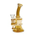 Piranha | 6" Glass Hourglass Rig with Bowl Amber Glass Rig Small Biz Distributors