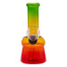5" Rasta Colored Cylindrical Medium Glass Bong Glass Bong Maple Craft Inc