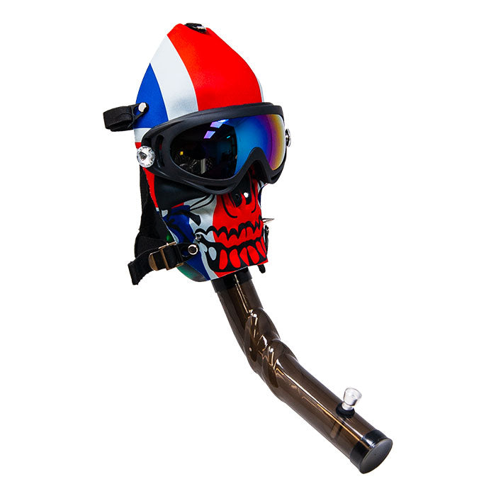 Toke While Skiing Stripe Mask Bong Acrylic Bong Maple Craft Inc