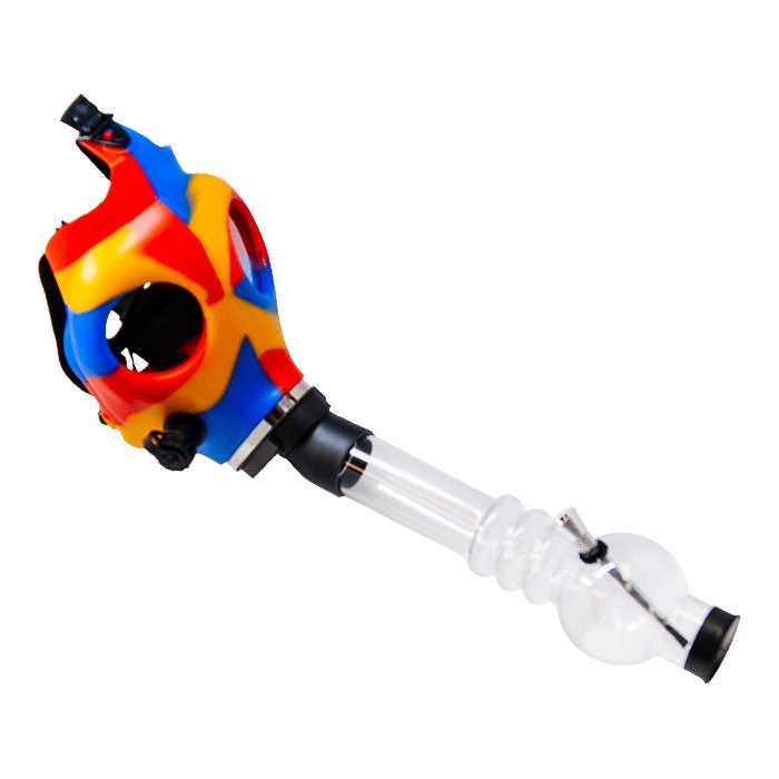 Multi Colored Mask Bong Acrylic Bong Maple Craft Inc