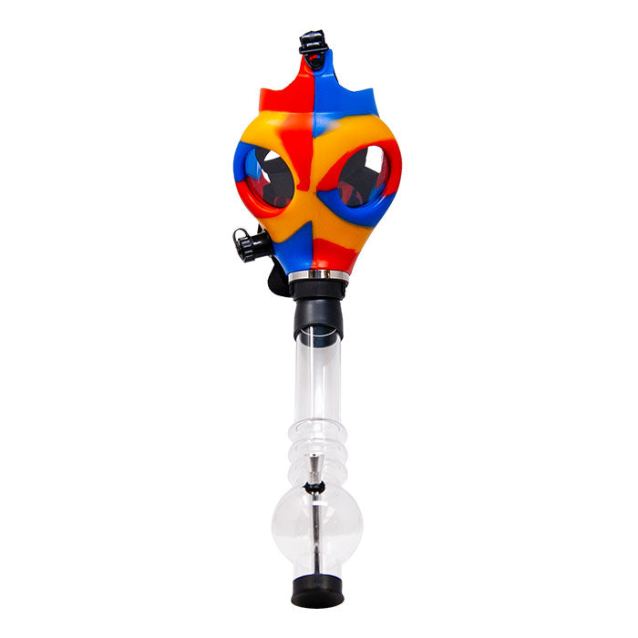 Multi Colored Mask Bong Acrylic Bong Maple Craft Inc