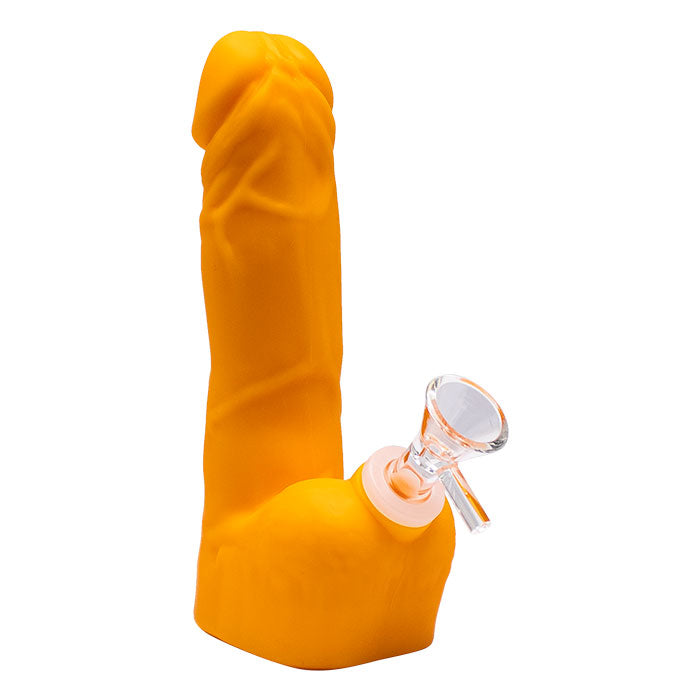 Penis Shaped Silicone Bong Resin · Silicone · Plastic Bong Maple Craft Inc Orange