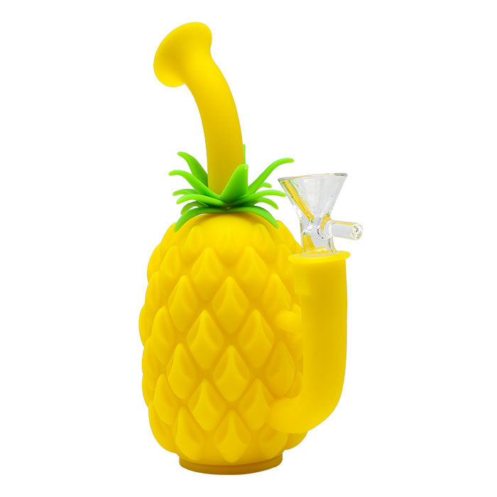 7" Silicone Pineapple Bong Resin · Silicone · Plastic Bong Maple Craft Inc Yellow