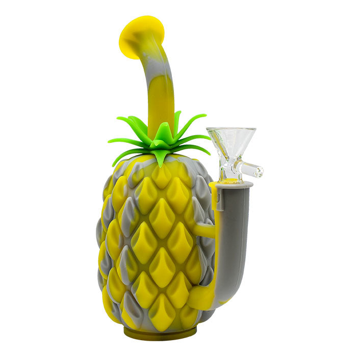 7" Silicone Pineapple Bong Resin · Silicone · Plastic Bong Maple Craft Inc Grey